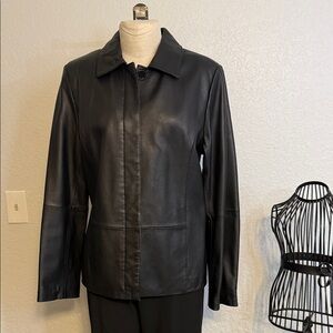 New York & Company Black Leather Jacket